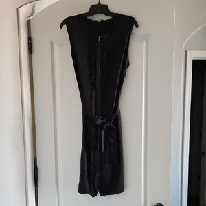 Eli Tahari Black Silk Dress